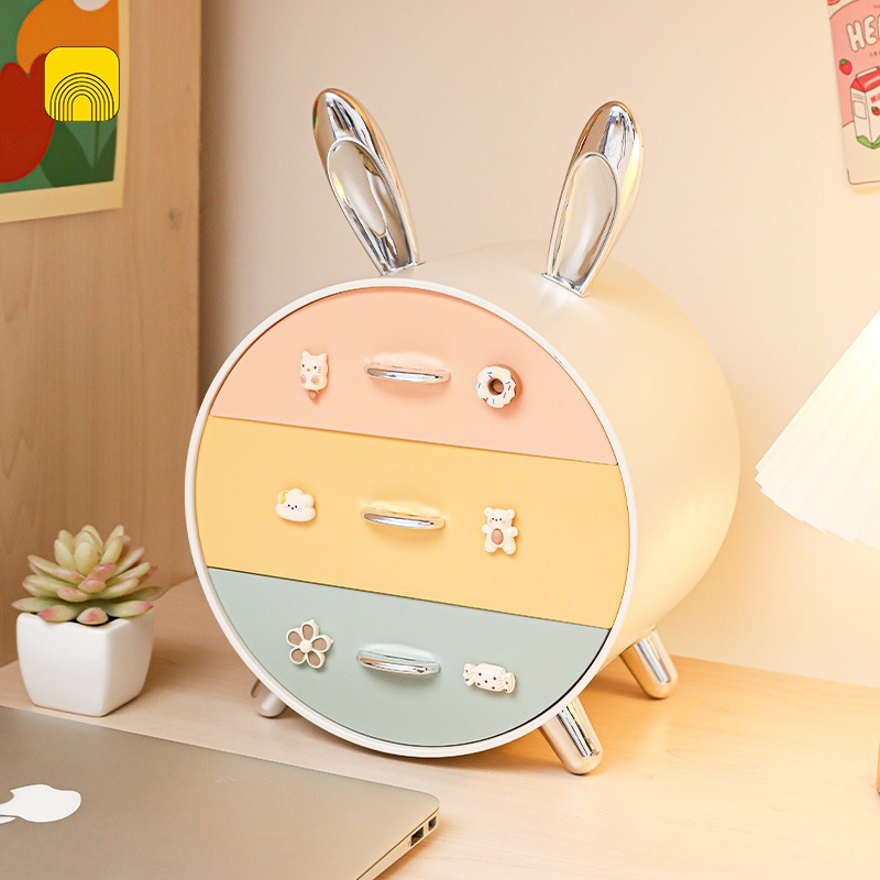 Kệ Mỹ Phẩm Tai Thỏ 3 Ngăn